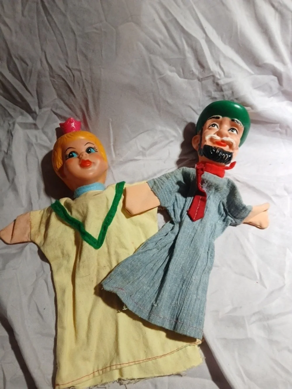 7 Piece VTG Hand Puppet Lil Red Riding Hood Plus Rubber Plush
